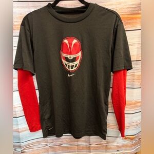 Black and Red Nike fit dry Graphic T-Shirt.
